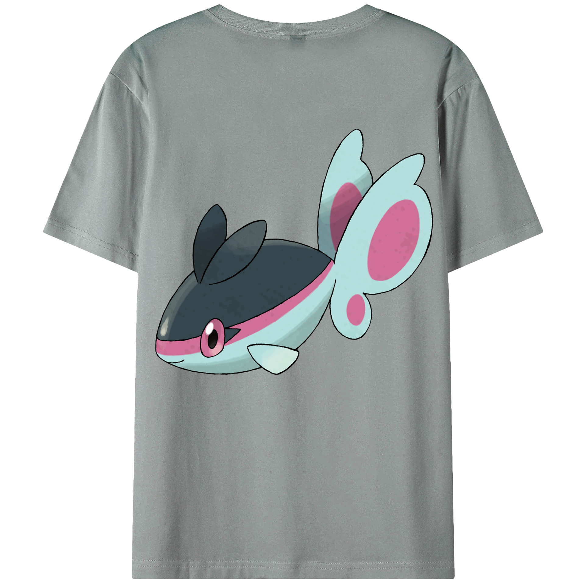 （画像用） ポケットモンスター Pokémon 綿100％ メンズ半袖Tシャツ（バックプリント） 通気性